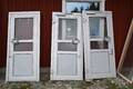 Aluminiumdörrar med karm 3 st