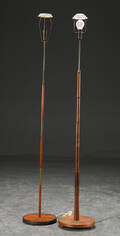 To standerlamper, teak og palisander, 1950erne 2