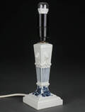 Royal Copenhagen, bordlampe af porcelæn Blå Buket.
