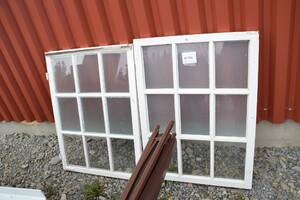 Fönster med nio glas, 2 st, 95x70