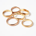 Vigselringar 6 st 18 k guld