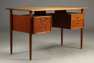 Skrivebord, teaktræ