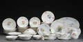 Bing  Grøndahl, Saksisk Blomst spisestel af porcelæn 76