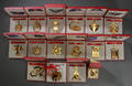 Georg Jensen. Samling juleuroer. 16 