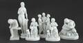 Figuriner 6st, parian, troligen Tyskland