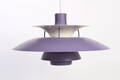 Poul Henningsen. PH5 pendel med lilla lak
