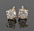 Earsticks in 18k set with brilliant cut diamonds 0.51 ct 2