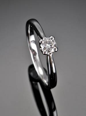 Brillantring - ca. 0.27 ct.