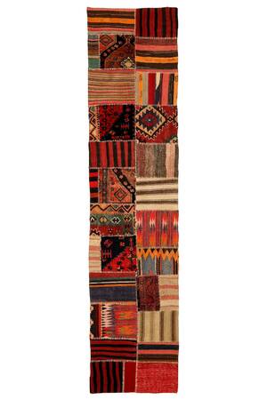 Patchwork løber, 360X82 cm.