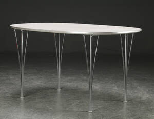 Piet Hein Bruno Mathsson. Super Elipse spisebord  Denne vare er sat til omsalg under nyt varenummer 4675093