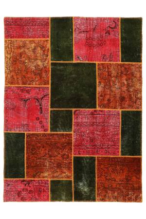Persisk Patchwork tæppe, 201X150 cm.