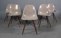 Charles Eames Sæt på seks skalstole. 6