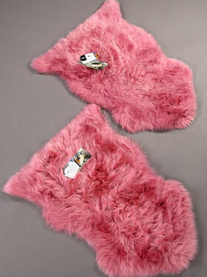 New Zealandsk lammeskind - premium skind - pink. 2
