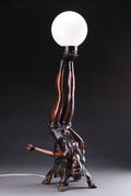 Lampe af bronze, 1900-tallet