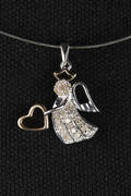 Diamantvedhæng, ca. 0.25 ct.