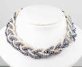 6 strand cultured fresh water pearl necklace