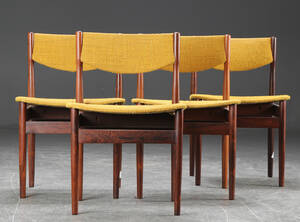 Fire spisestole, palisander, 1960erne 4