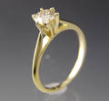 Solitaire ring ca. 0.42 ct.