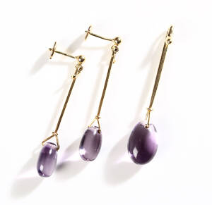 Vivanna Torun Bülow-Hübe for Georg Jensen, Dew Drop, Vedhæng og ørehængere, 18 kt guld 3