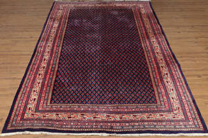 Moud tæppe med silkekonturer 300 x 200 cm
