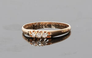 Diamantring, 18-k guld