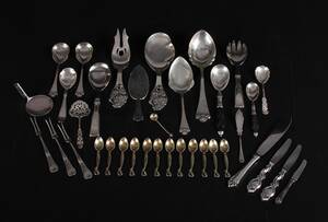 Samling bestik, sølv 35