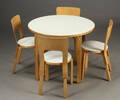 Alvar Aalto. Spisestole samt spisebord, birk 5