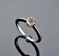 Brillant solitairering - ca. 0.63 ct.