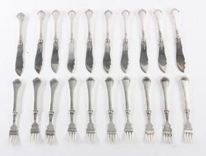 Absa. Fiskerbestik til ti personer. 20