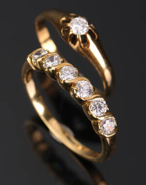 To ringe i guld 1418 kt 2