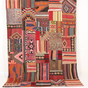 Persisk Patchwork kelim. 300x220 cm.