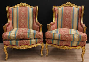 Bergerer, ett par, rokokostil 2