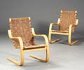 Alvar Aalto. Par Frisvinger stole, model 406 2 
