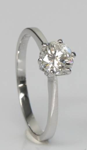 Solitairering, ca. 1.01 ct.