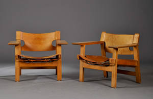 Børge Mogensen. Et par lænestole Den spanske stol, model 2226 2