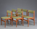 Erik Buch. Seks stole, teaktræ 6 