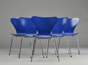 Arne Jacobsen. Seks Syverstole model 3107 6 