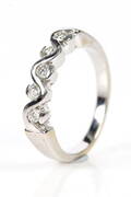Brillantring, 18 kt hvidguld, 0.25 ct