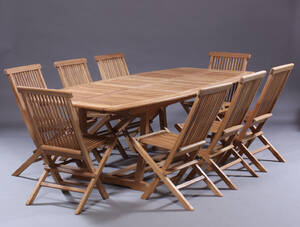 Havemøbelsæt. Teaktræ 9