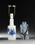 Royal Copenhagen. Bordlampe og vase 2
