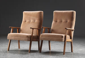 Par lænestole, bøgetræ, dansk møbelproducent 2