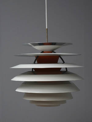 Poul Henningsen for Louis Poulsen. Kontrast pendel Denne vare er sat til omsalg under nyt varenummer 4277220