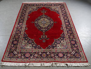 Orientalisk handknuten matta, Kirman, 244 x 165 cm.