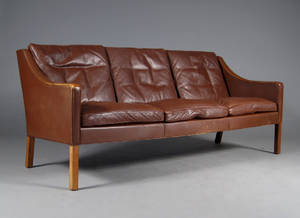 Børge Mogensen. Tre-pers. sofa