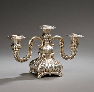 En stage af sølv, barokform