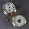 Schatz skibsur og barometer, messing. 2
