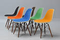 Charles Eames. Sæt på seks skalstole, model DSW 6