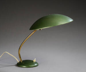 Christian Dell, Kaiser bordlampe, model 6782, grøn