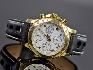 Festina, herrearmbåndsur, med chronographfunktion, 18 kt. guld