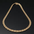 Halskæde af guld, panser 14 kt